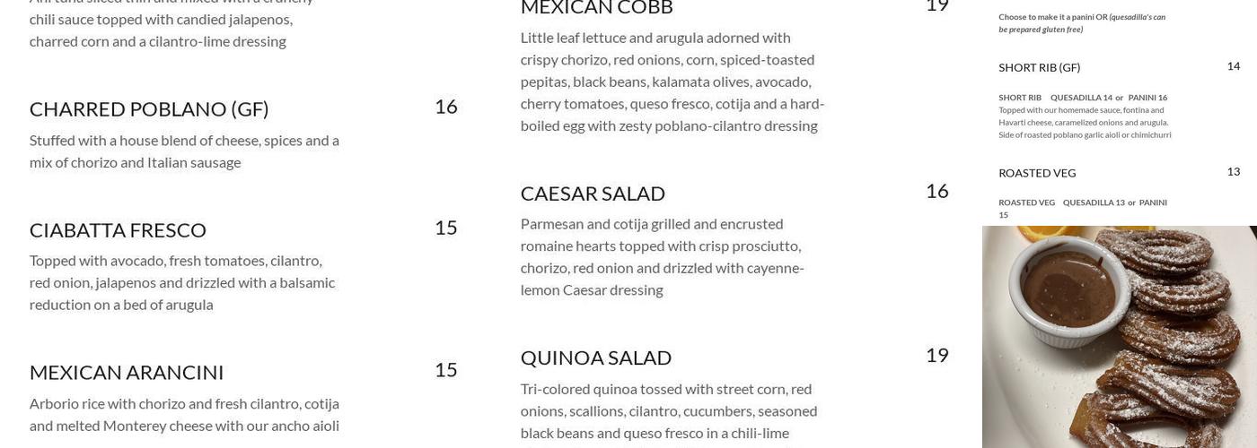 42 fusion Menu