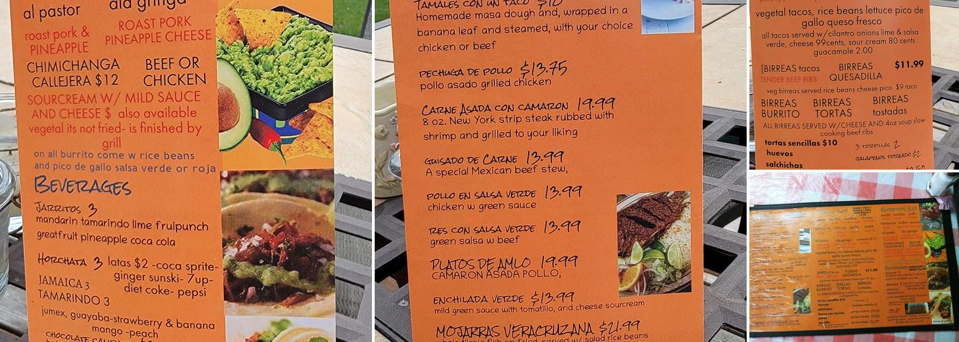 Taqueria Tren Maya Menu