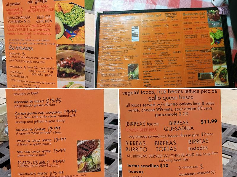 Taqueria Tren Maya Menu