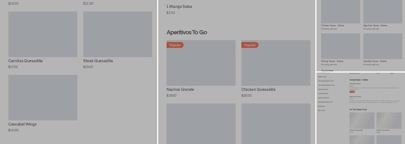 Tocolo Cantina Glen Cove Menu