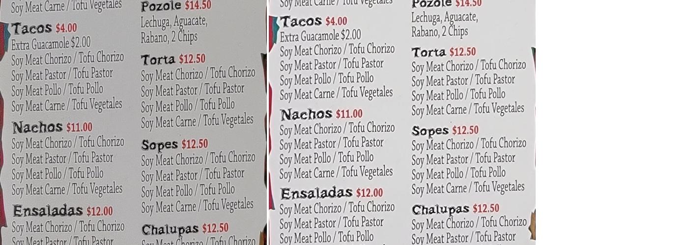 TACOZONE UTICA Menu