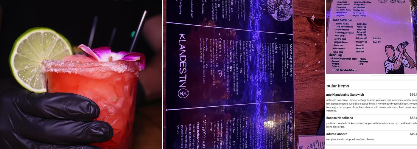 Klan Destino Menu