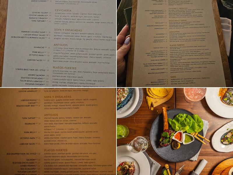 tán Menu