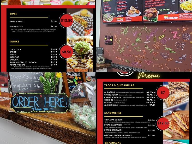 Taqueria El Bori Menu