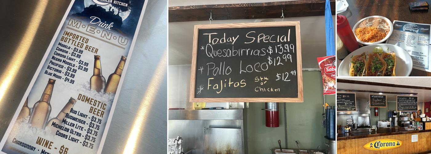 Luna's Mexican Kitchen Menu