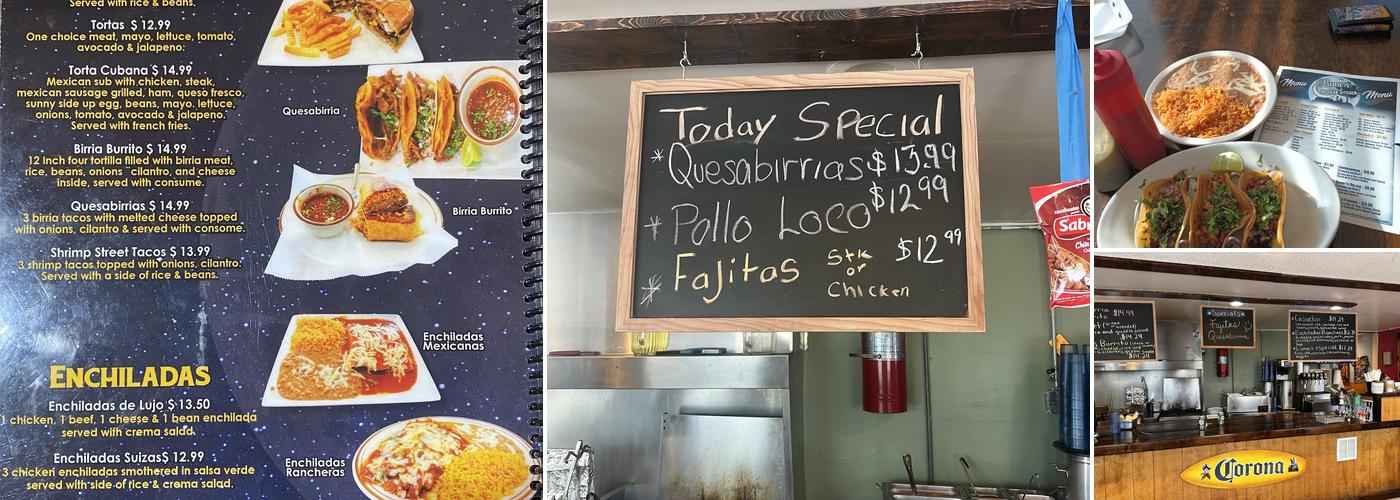 Luna's Mexican Kitchen Menu