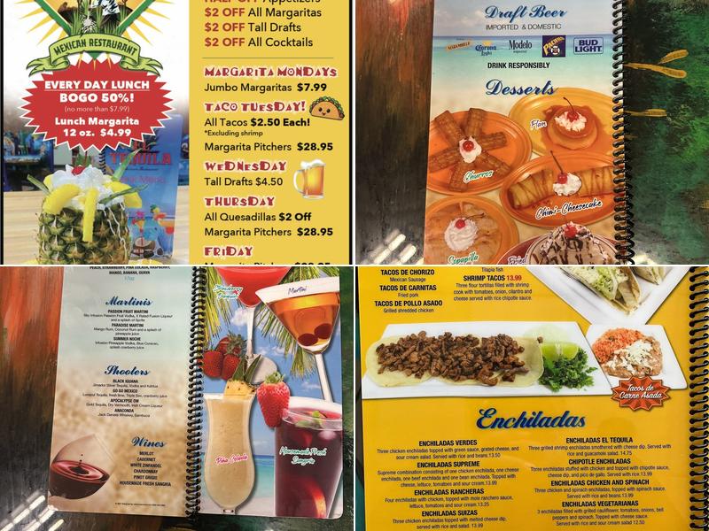 El Tequila Mexican restaurant Menu