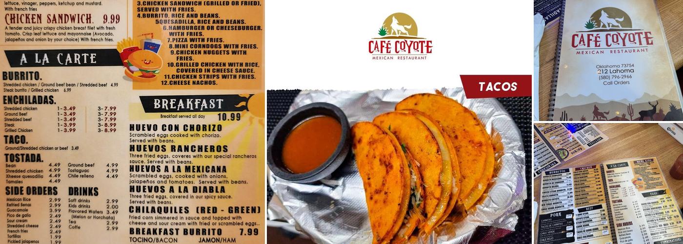 Cafe Coyote Menu
