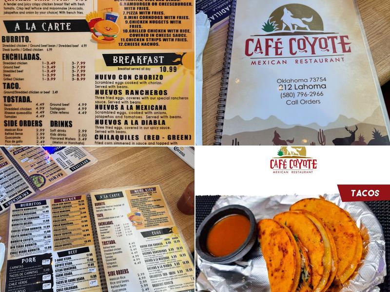 Cafe Coyote Menu