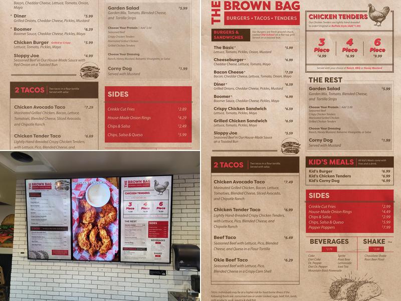 The Brown Bag Menu
