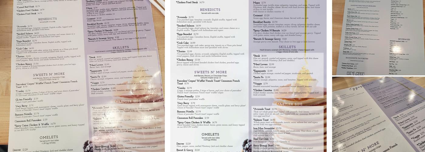 Eggsquisite Cafe Menu
