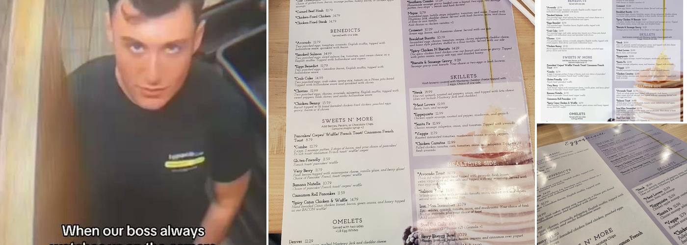 Eggsquisite Cafe Menu