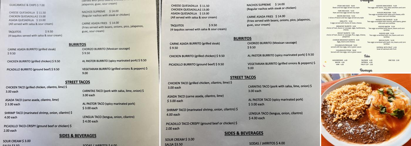 Los Altos Menu
