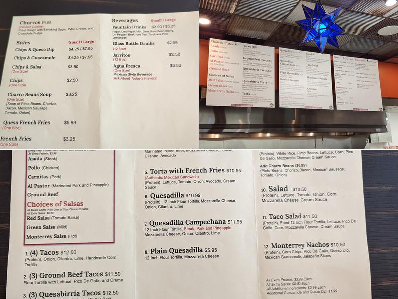 MONTERREY TACOS™ Menu