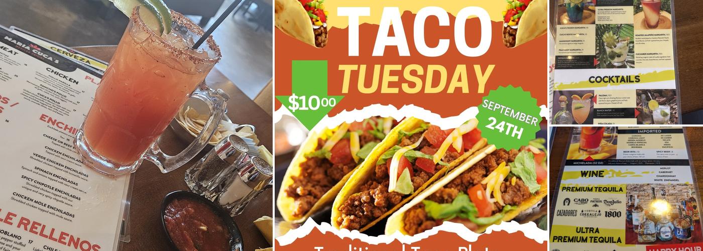 Maria Cuca's Mexican Cuisine Arlington Menu