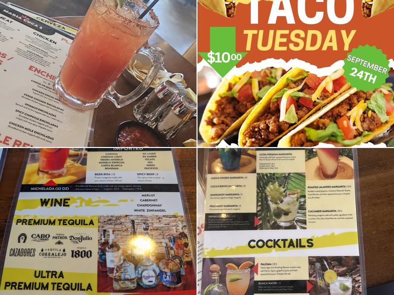 Maria Cuca's Mexican Cuisine Arlington Menu