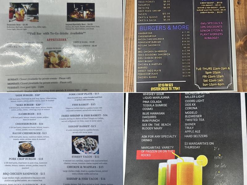 DeDe and KeKe's Menu