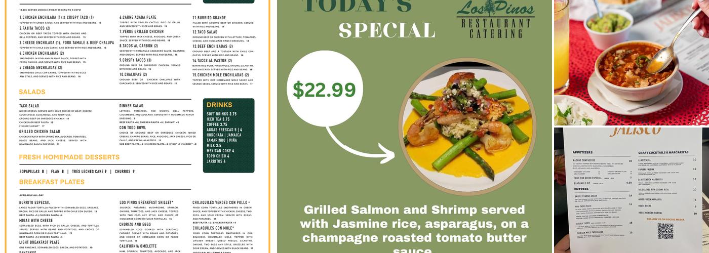 Los Pinos Jalisco Menu