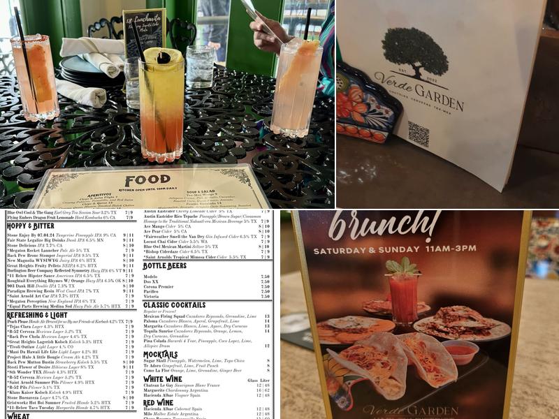 Verde Garden Menu