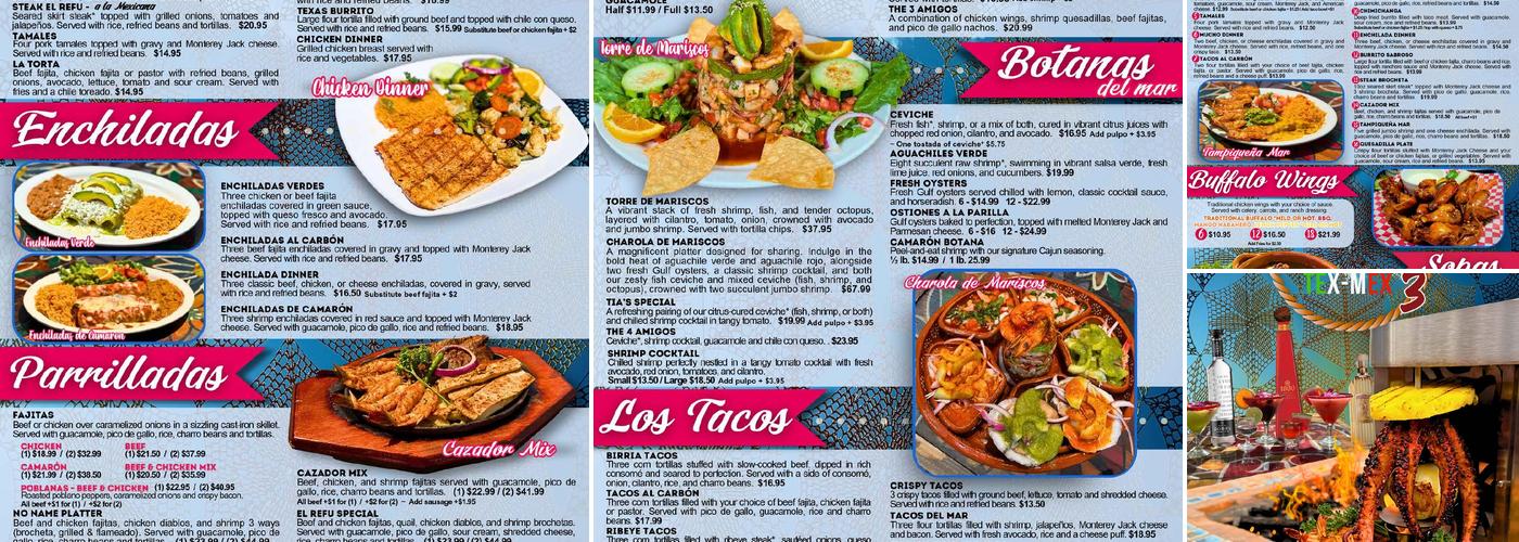 El Refu Tex - Mex Menu