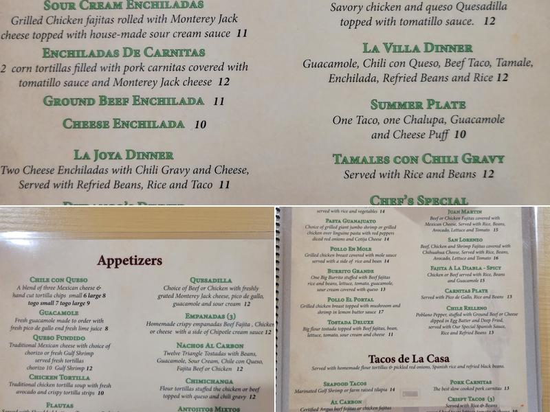 El Portal Mexican Grill Menu