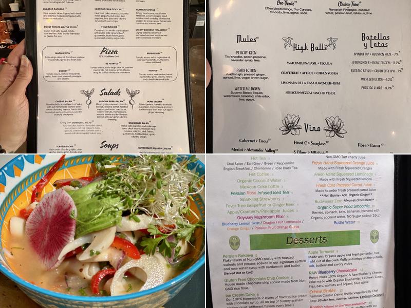 Ginger Mule Menu