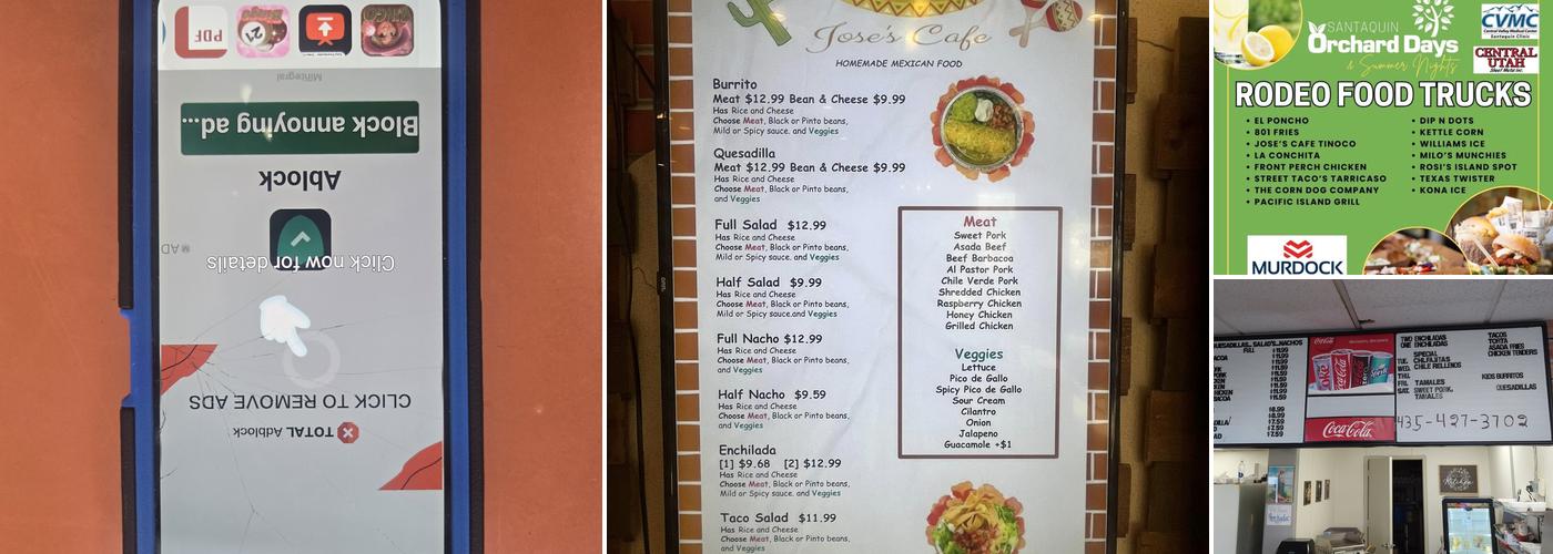 Jose’s Cafe Menu