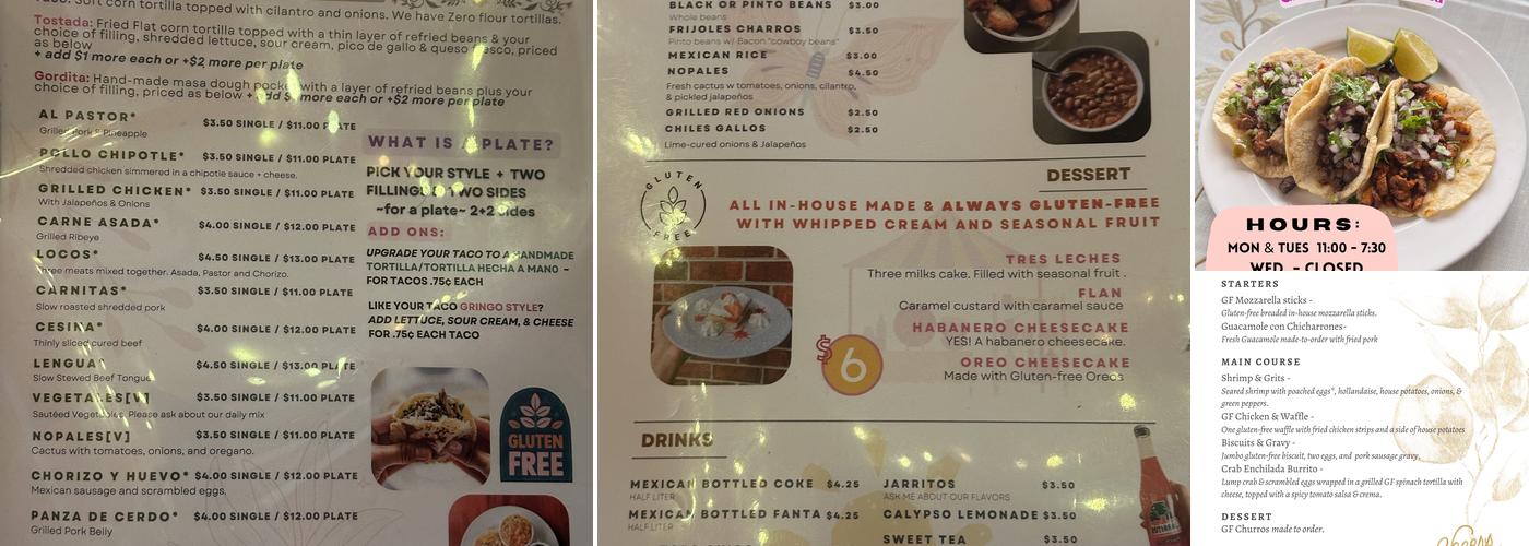 Los Tios Menu