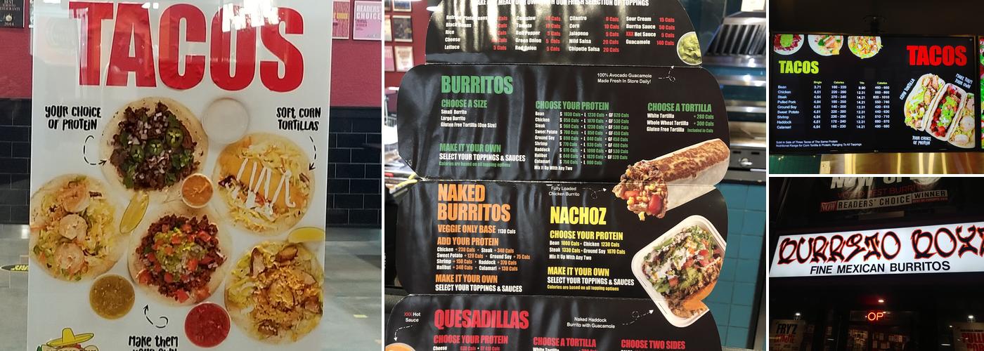 Burrito Boyz Menu