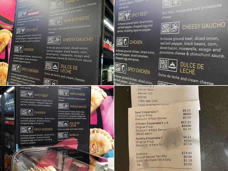 Half Moon Empanadas Menu