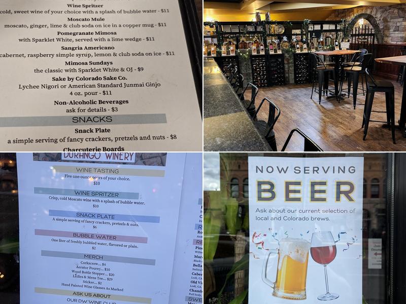 Durango Winery Menu