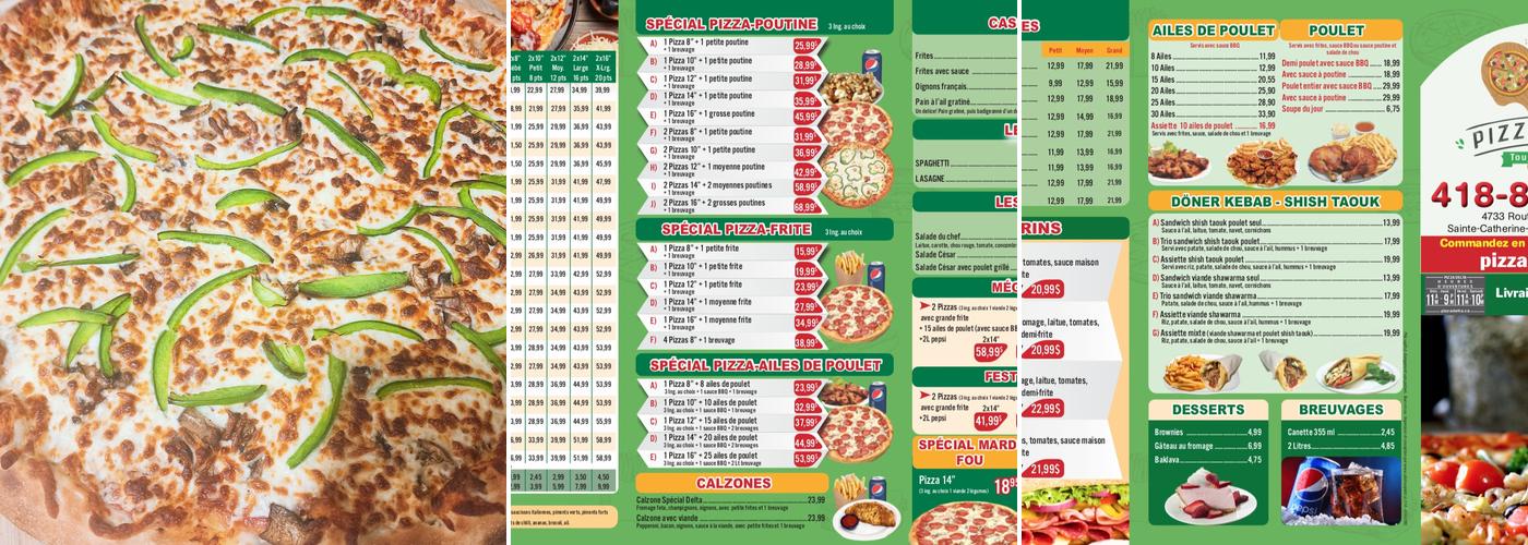 Pizza Delta Menu