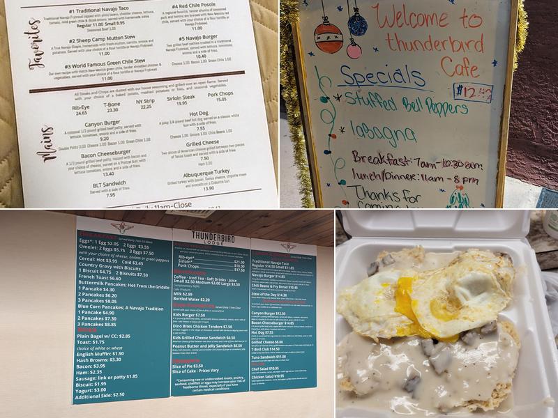 Thunderbird Cafeteria Menu