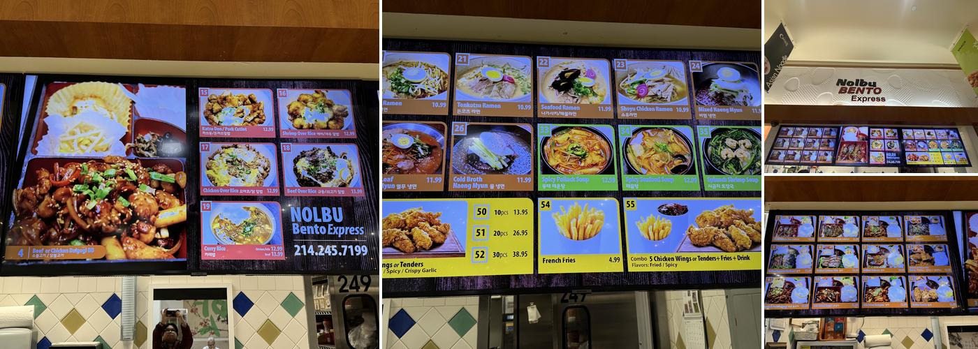 Gianna's Bento Express Menu