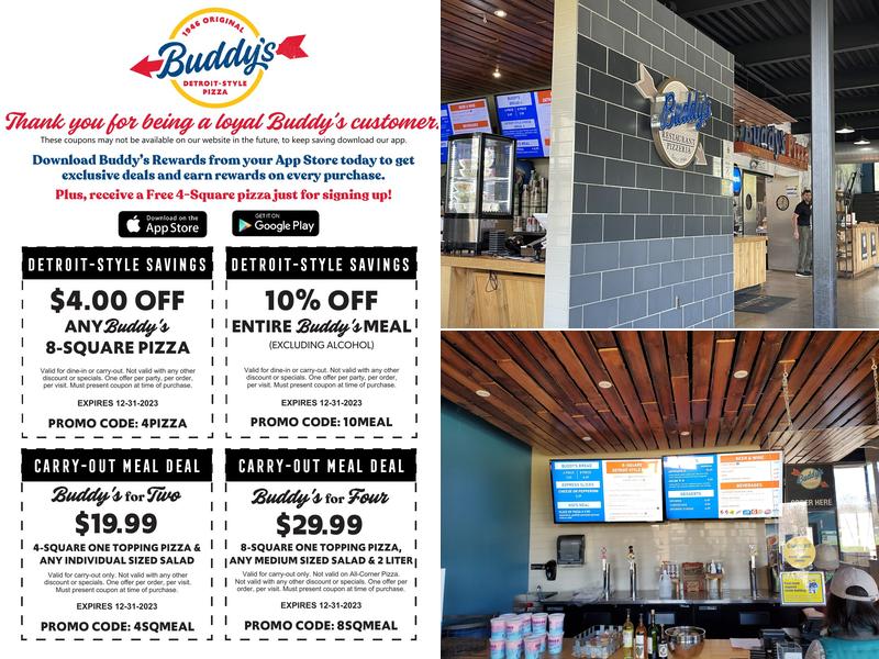 Buddy's Pizza Menu
