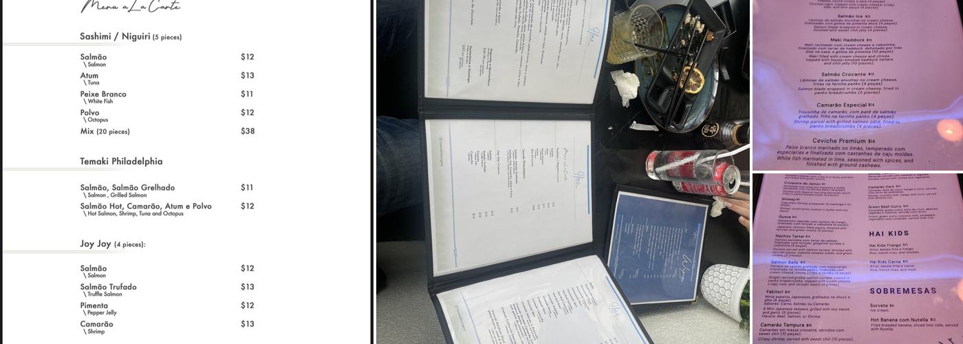 Hai Sushi Lounge Menu