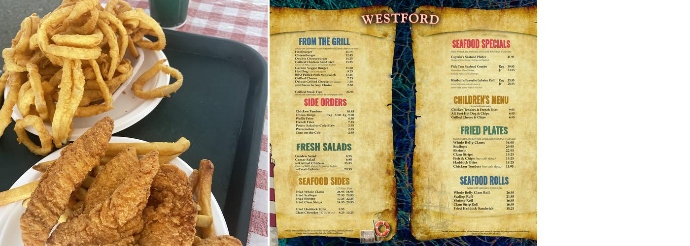 Seafood Grill Shack Menu
