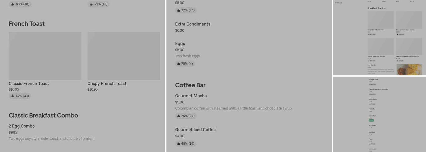 Richard's Great Fun And Food Menu