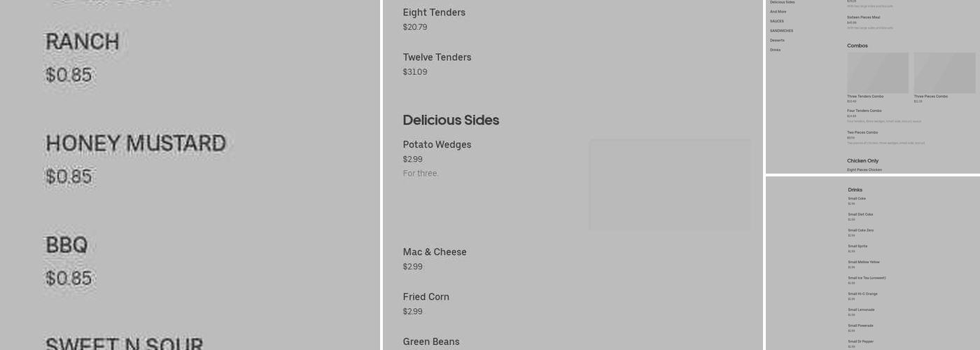 Chester's Menu
