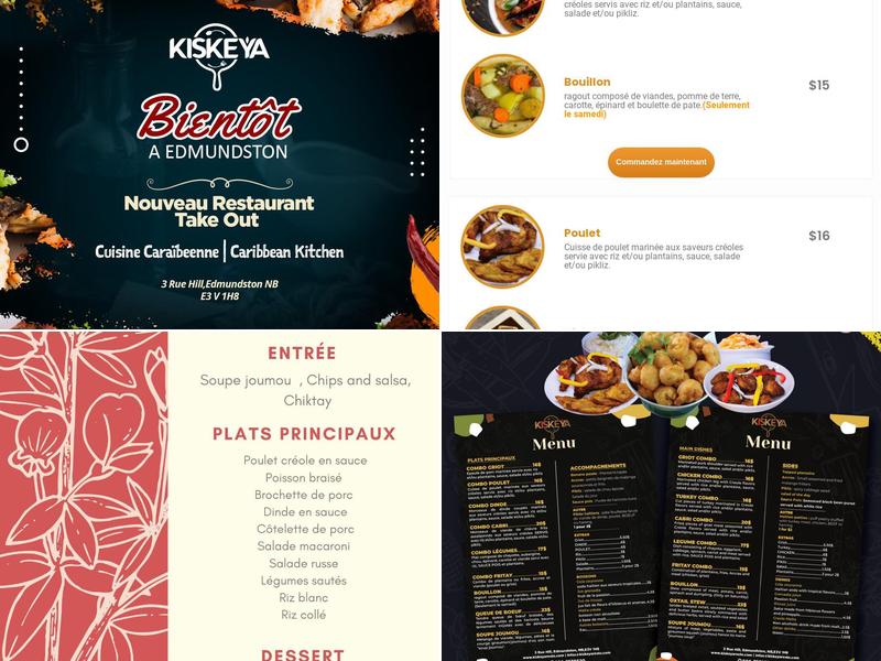 KISKEYA CUISINE CARIBEENNE Menu