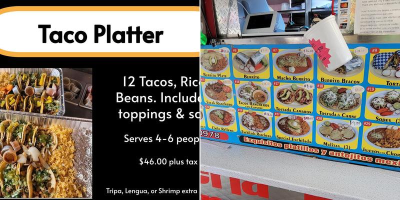 Taqueria El Ranchero Menu