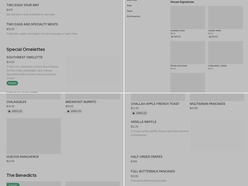 Eat Food Station Menu