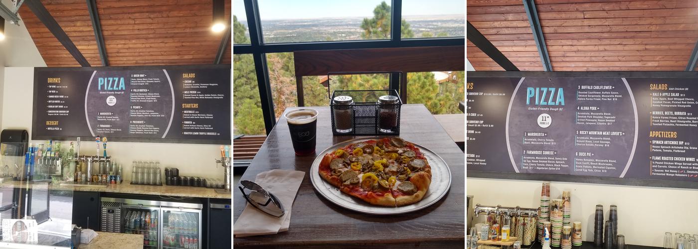 Pizza with a View Menu