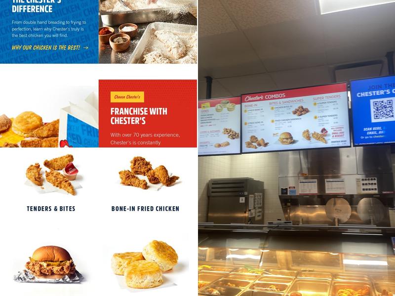 Chester's Menu