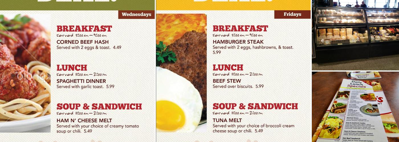 Marlin's Express Menu