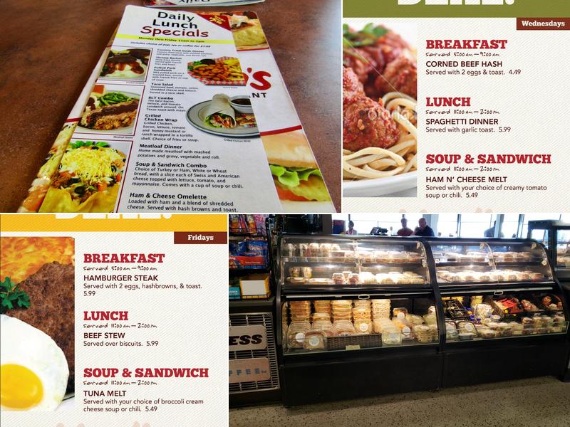 Marlin's Express Menu