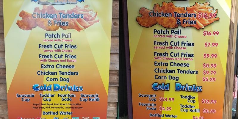 Potato Patch Menu