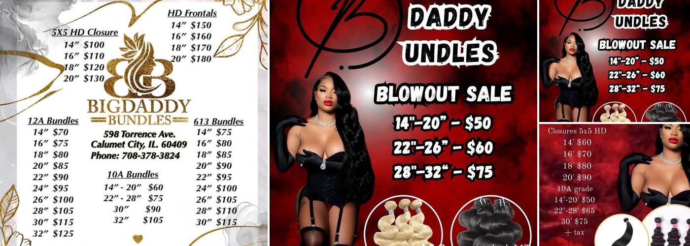 Big Daddy's Bundle's Menu