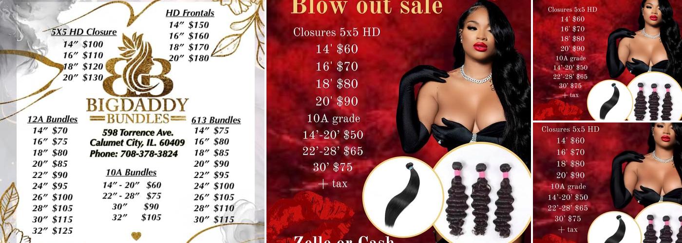 Big Daddy's Bundle's Menu