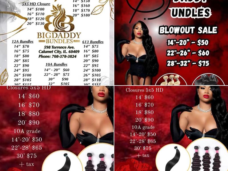 Big Daddy's Bundle's Menu